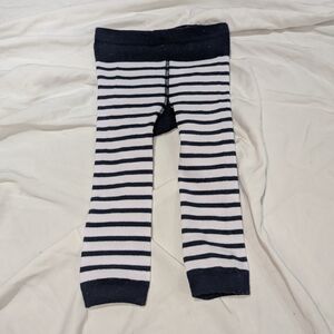 Lazy One Pinch Me Lobster Navy and White Striped Kids Leggings